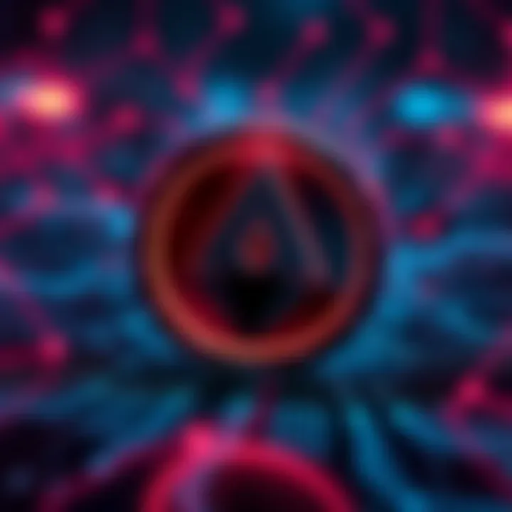 Monero logo surrounded by a digital lock symbol representing privacy and security in finance