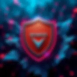 Monero logo with a shield symbolizing privacy and security in cryptocurrency