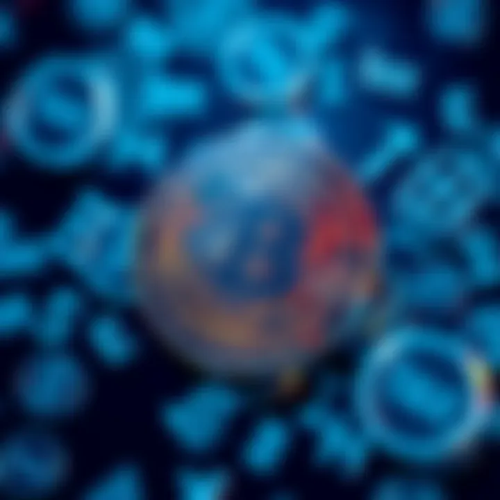 A Monero coin surrounded by various tax symbols representing its controversial uses in personal finance.