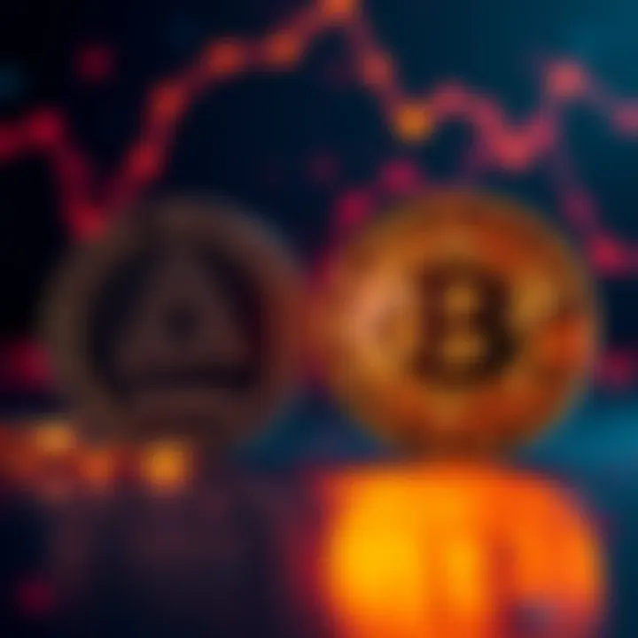 A visual comparison of Monero and Bitcoin logos highlighting Monero's privacy features