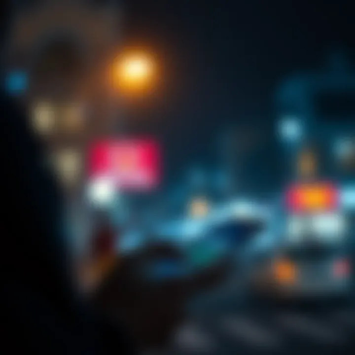 A person using a smartphone to transfer money, representing salary transfers in Pakistan.