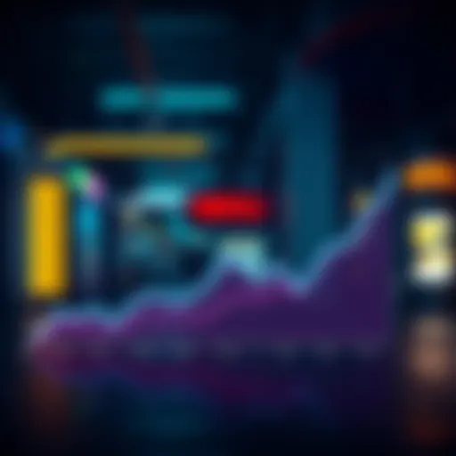 A graph showing a downward trend in month-end conversion rates over time