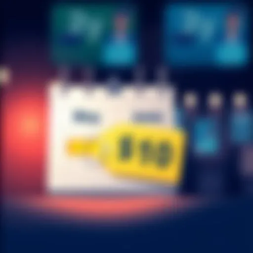 Illustration showing a calendar with May and June highlighted, and a $10 price tag indicating a subscription purchase.