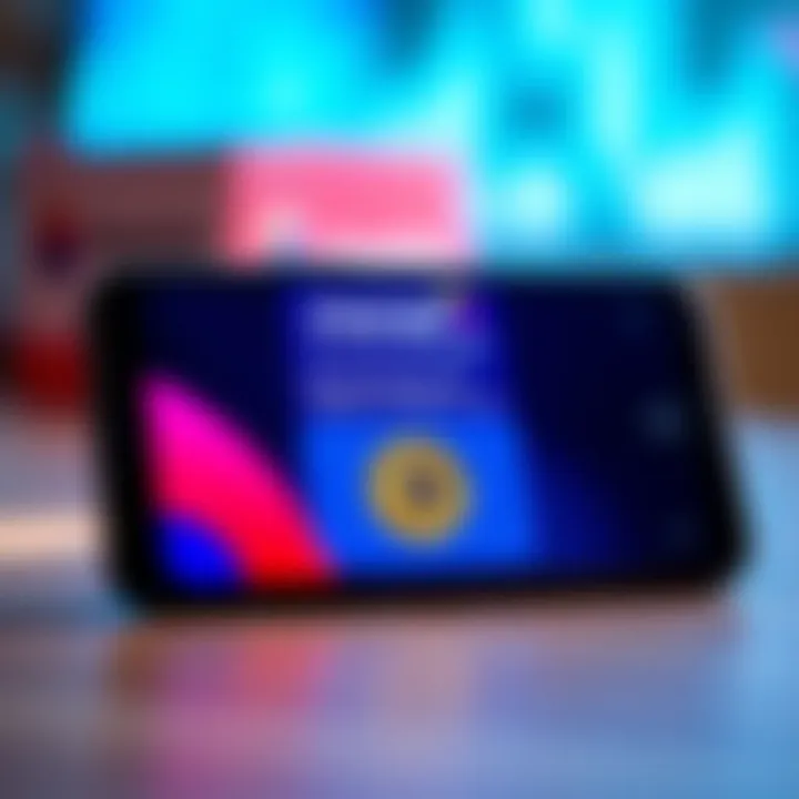 A smartphone displaying the Monzo banking app with an account frozen notification and Bitcoin symbol, representing issues with cryptocurrency purchases in the UK.