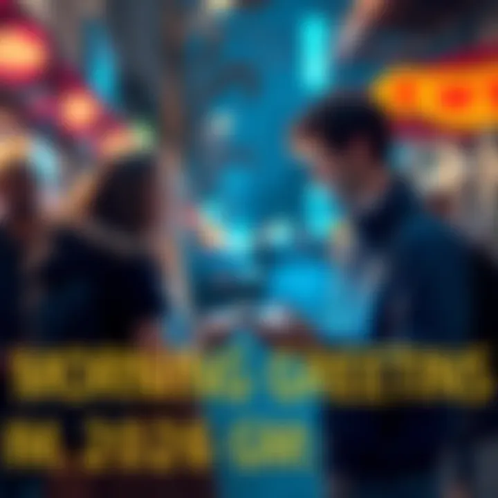 People exchanging morning greetings on social media platforms, sharing positive vibes and updates.