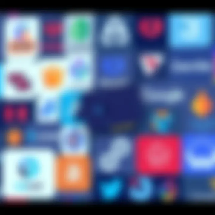 A collage of popular Handshake domain logos that users cherish in 2026, showcasing unique styles and designs.