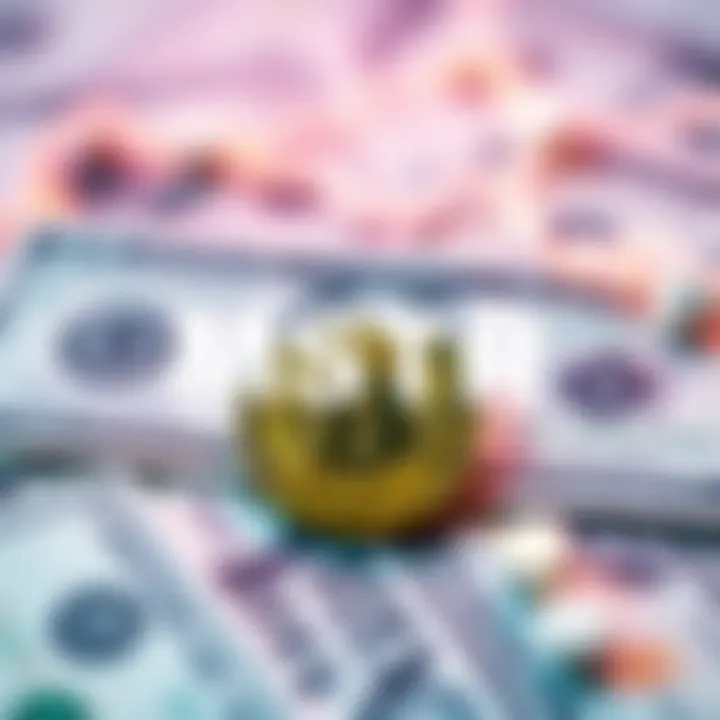 MSTR's logo with a graphic of US dollars and Bitcoin, representing the new USD reserve for dividends