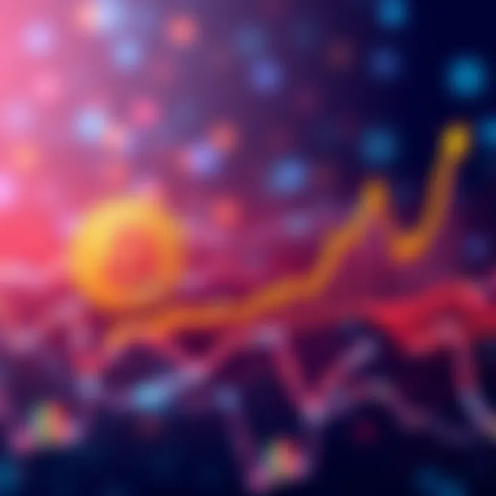 A visual representation of MSTR's dependence on Bitcoin with a graph showing slow growth and financial concerns