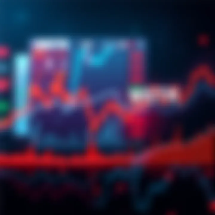 Line chart showing MSTR stock price trending downwards with highlighted area indicating potential collapse