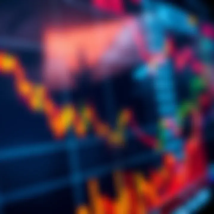 A close-up of stock market charts with rising graphs and a focus on MSTR stocks, illustrating recent buying trends.