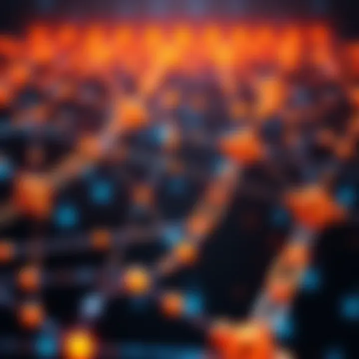 Illustration of a network showing interconnected chains representing Multi-Chain Byzantine Fault Tolerance to protect against quantum threats.