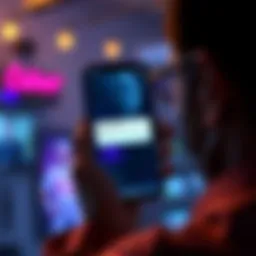 Person looking at a smartphone with the Multiverse Career app on the screen, showing an error message