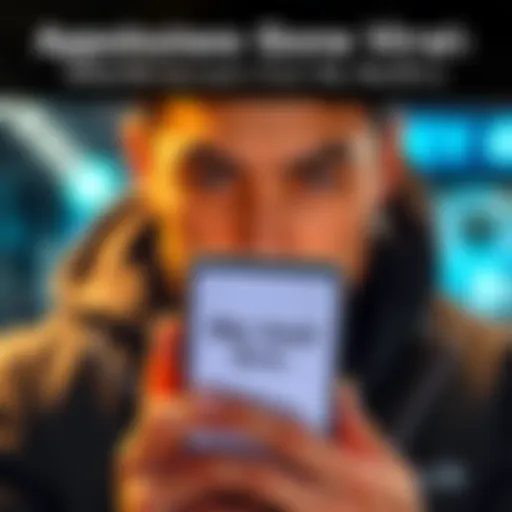 Person holding a phone with a text message saying 'My bad bro' A close-up of a person looking at their phone displaying the phrase 'My bad bro', showing a friendly apology expression.