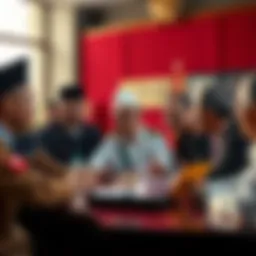 A group of Myanmar officials discussing legal reforms against fraud, with a focus on severe penalties for scammers and cryptocurrency criminals
