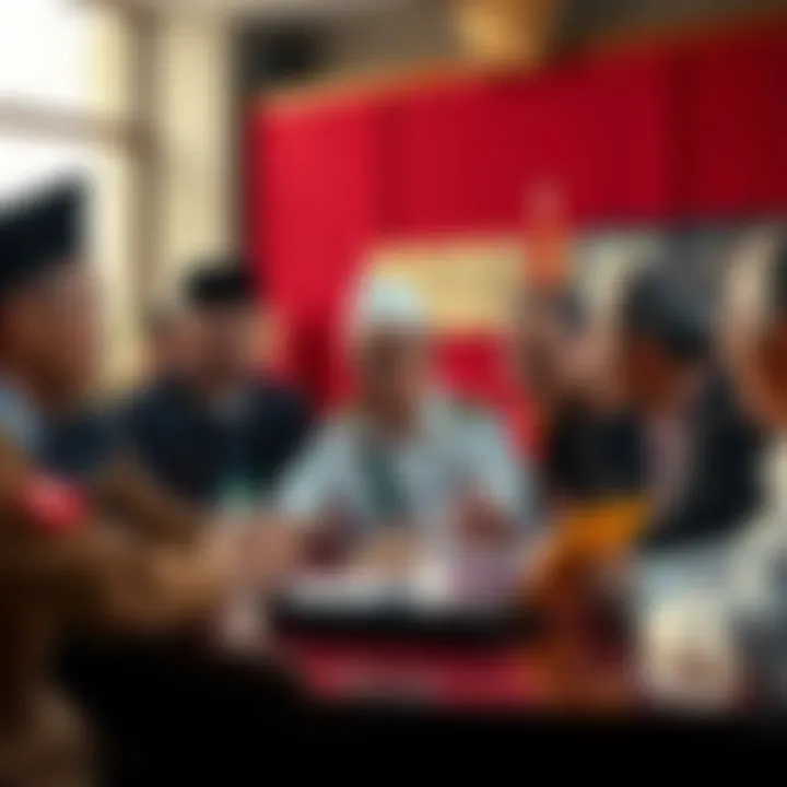 A group of Myanmar officials discussing legal reforms against fraud, with a focus on severe penalties for scammers and cryptocurrency criminals