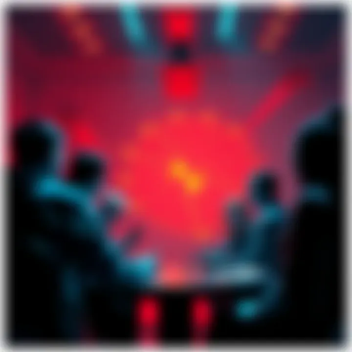 Joining the Mythos on Monero Initiative A group of people discussing how to run Mythos on the Monero codebase, with a focus on setting up a donation fund, showcasing collaboration and support.