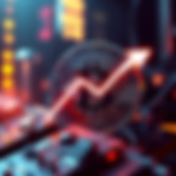 Bitcoin logo with a downward trend line, symbolizing Nakamoto's reduced holdings in a struggling market.