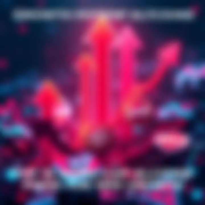 A visual representation of nano-cap altcoins with upward arrows indicating growth, featuring logos of $FLUX, $AR, and $EGLD.