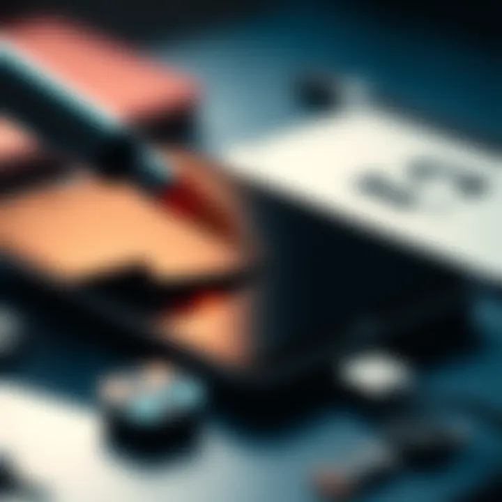 A close-up view of a Nano S Plus device screen being examined for replacement options.