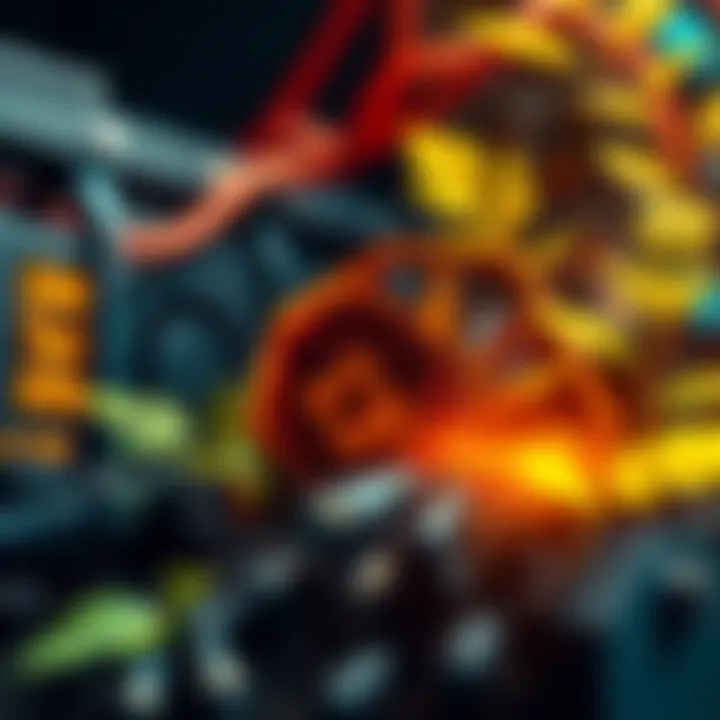 A graphic showing Nano cryptocurrency symbol with mining equipment and eco-friendly elements like leaves and the earth, representing sustainable mining payouts.