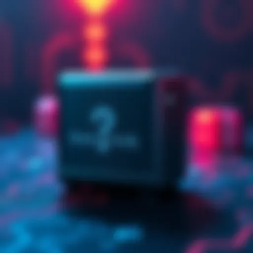 A Nano S cold storage device with a question mark, representing concerns about security and end-of-life issues for Bitcoin and Ethereum storage.