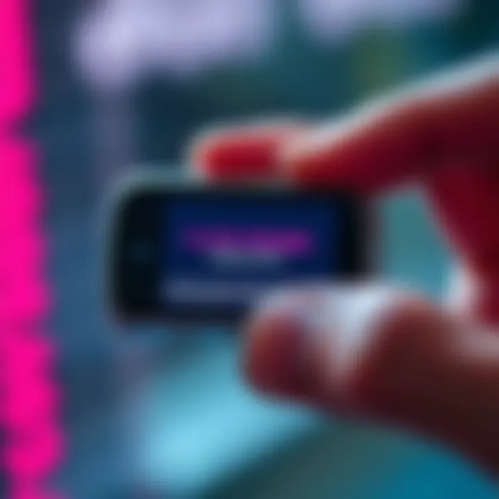 A close-up of a Ledger Nano S device showing an error on the display screen while being held by a person, highlighting common display problems users face.