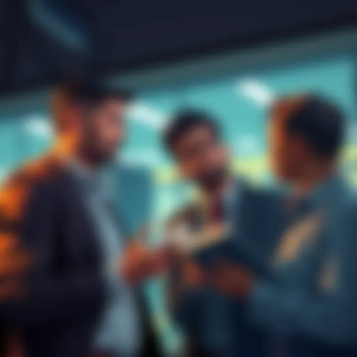 Nationwide Bank Fraud Inquiry A frustrated Bitcoin investor talks with a bank representative about a delayed deposit, showing concern over privacy and investment questions.