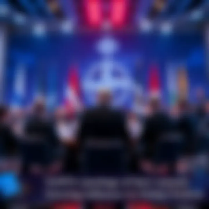 NATO Meeting World leaders gather for a NATO summit discussing security and political strategies.