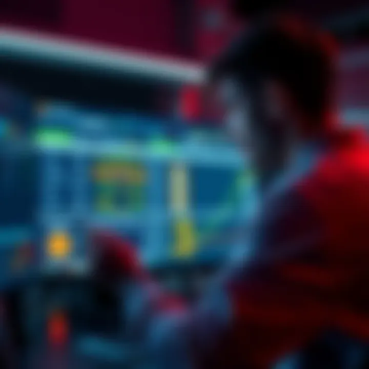 A person analyzing transaction data on a computer screen, representing the process of recovering misrouted cryptocurrency assets on Coinbase.