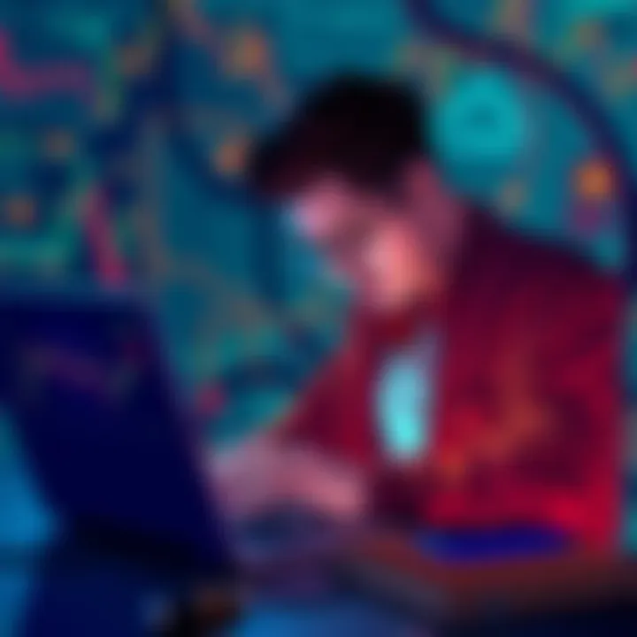 Navigating the Crypto Maze A visual metaphor depicting the complexities and caution needed in cryptocurrency trading