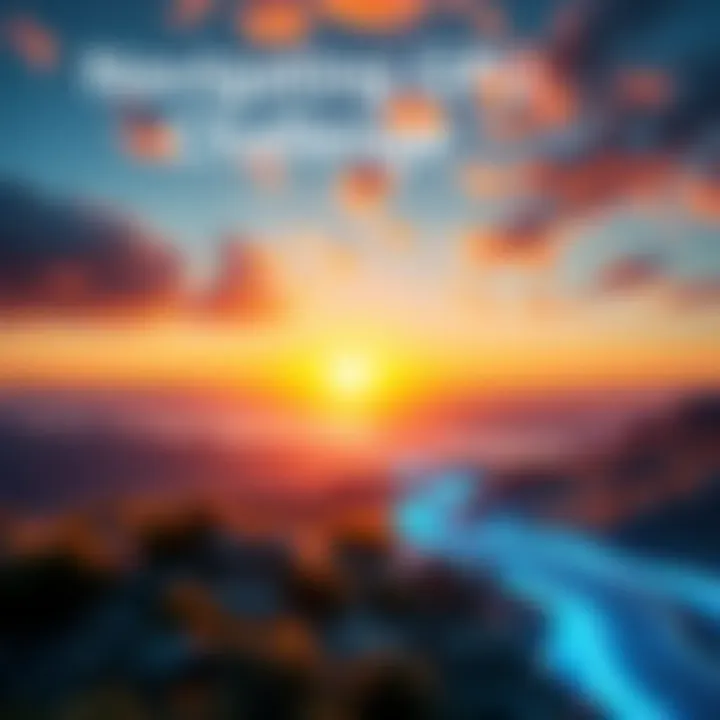 Navigating GPU Challenges A sleek RTX 5080 GPU with a digital landscape showcasing plotting tasks, symbolizing innovation and community support