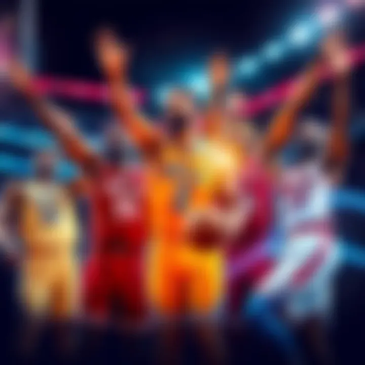 Players from the hottest NBA teams celebrating during playoff games