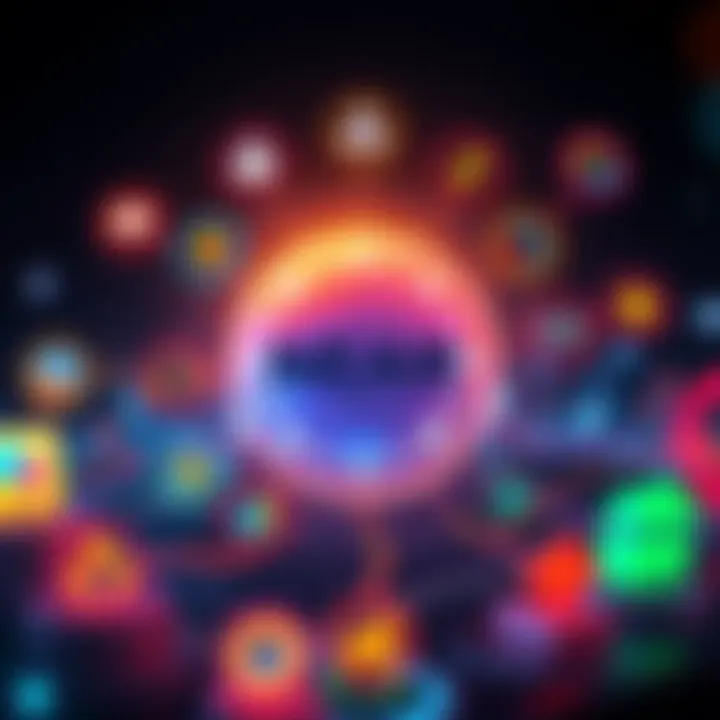 A visual of the NEAR Protocol logo surrounded by icons representing various Layer 1 projects, highlighting its unique features like low fees and scalability.
