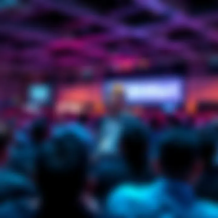 Nenter Chow, CEO of BitMart, discusses Real World Assets infrastructure at PBW26, with a large audience in attendance.