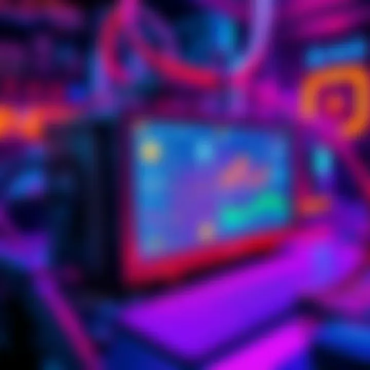 A Nerdminer V2 device with graphics showing various mining pools on a screen
