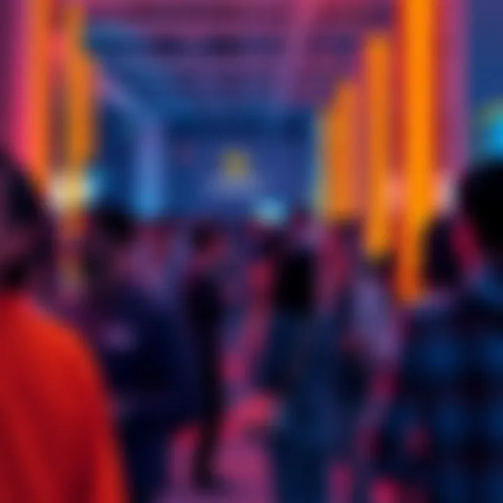 People engaging in conversations and networking at Consensus Miami 2026.
