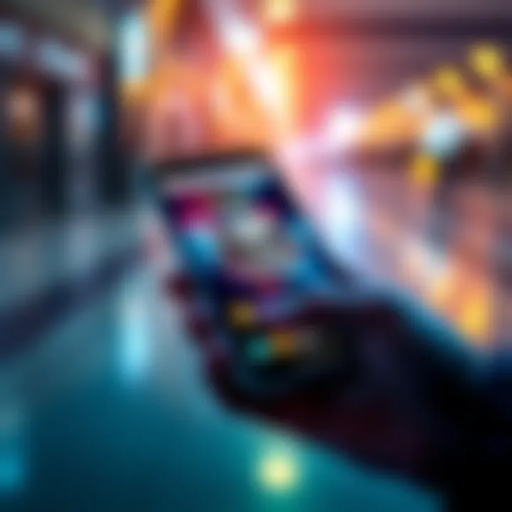 Updated Ergo Wallet app on an Android phone with vibrant design