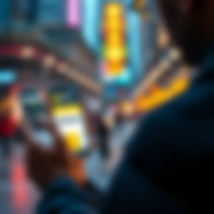 A person using a smartphone to explore the Binance app for cryptocurrency trading after completing KYC verification.