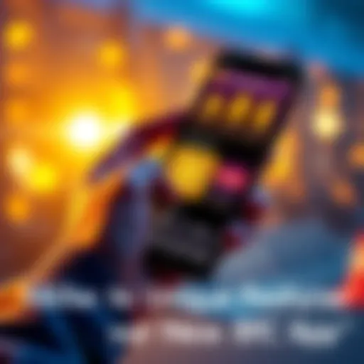 A person using a Bitcoin app on a smartphone, showcasing the app's unique functionalities and user-friendly interface.