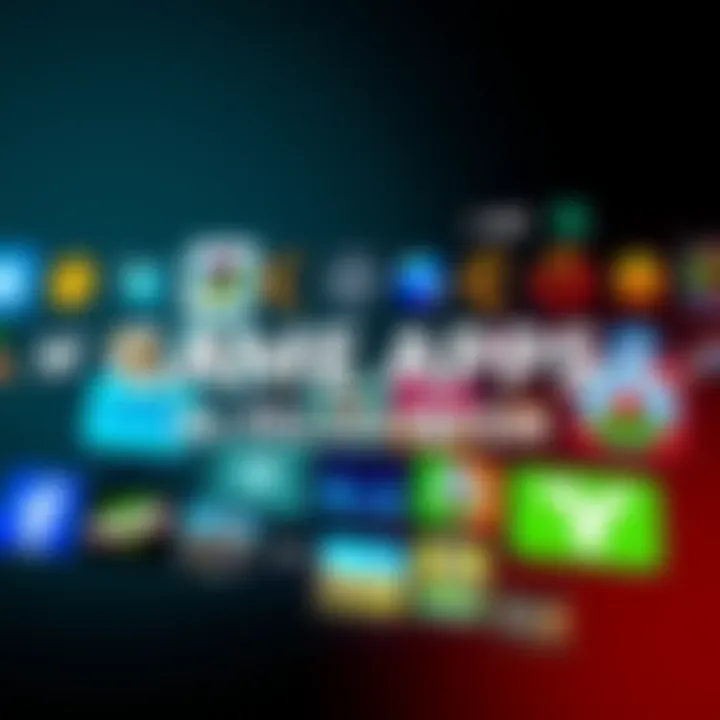 A collage of logos and screenshots from new game apps in the Pi ecosystem, showcasing vibrant graphics and engaging gameplay.