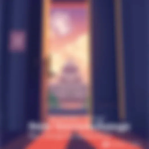 An illustration showing a key unlocking a door with official documents and a government building in the background, symbolizing new governance changes after Prop 373 passed.