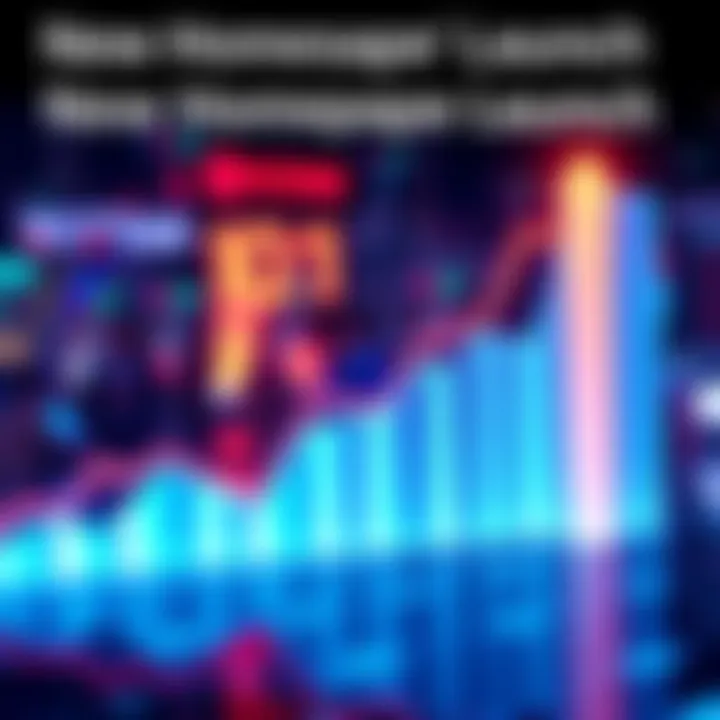 Graph showing rising transaction volume after homepage redesign