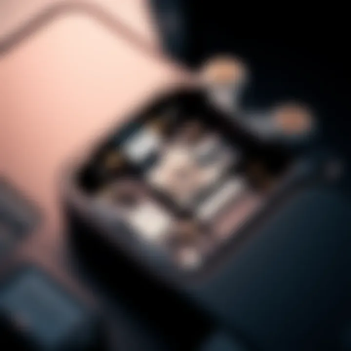 Close-up view of the intricate 116-part hinge mechanism of the new iPhone Duo, illustrating its engineering design.