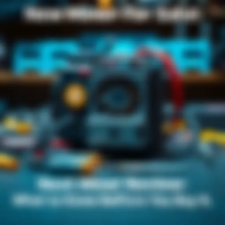 New Miner for Sale A close-up view of a new cryptocurrency miner on a table with tools and wires visible around it, inviting discussion about its features.