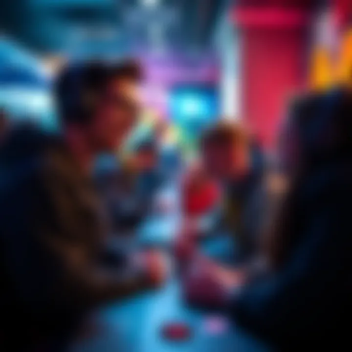 New Player in Gaming Community A newcomer enjoying their gaming experience, smiling and engaging with fellow players, sharing tips and excitement about their journey.