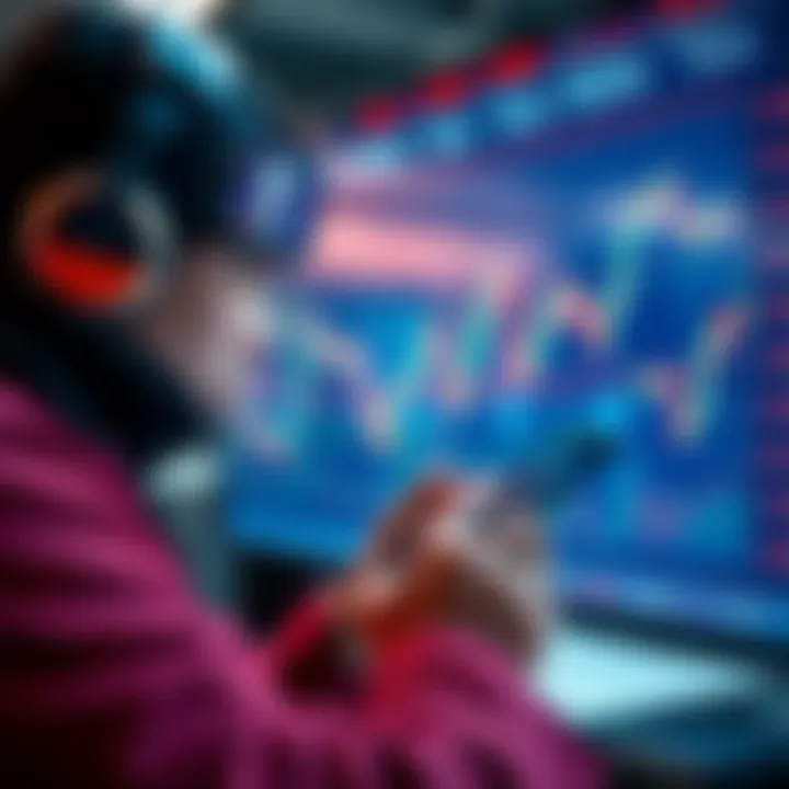 A newcomer trader looks at a chart displaying Ethereum price movements, considering an investment decision.