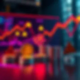 A graphic showing various cryptocurrency symbols with a backdrop of rising charts and caution signs, representing the shift in crypto narratives.