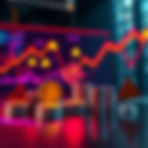A graphic showing various cryptocurrency symbols with a backdrop of rising charts and caution signs, representing the shift in crypto narratives.