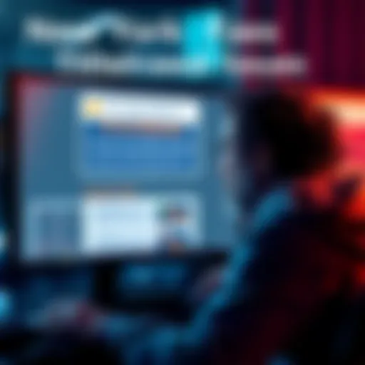 A concerned person looking at a computer screen displaying a warning about Tether withdrawal on Gemini platform