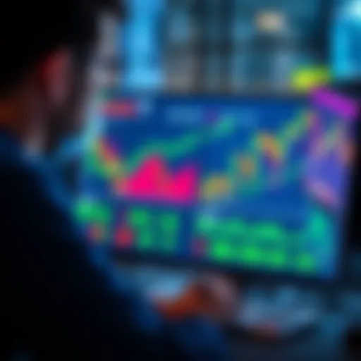 A person looking at financial charts on a computer screen, symbolizing long-term investment strategies for newcomers.